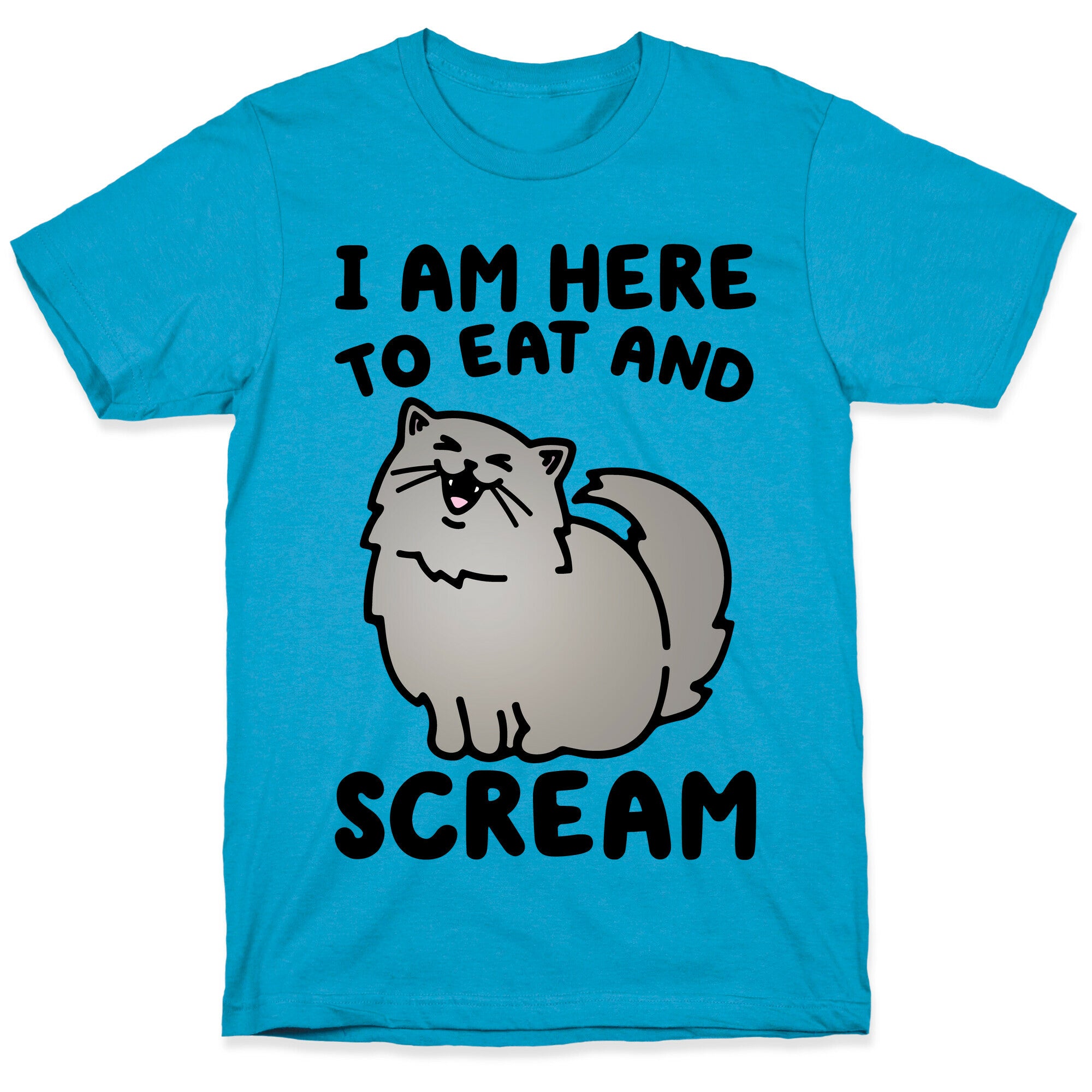 I Am Here To Eat and Scream Unisex Triblend Tee